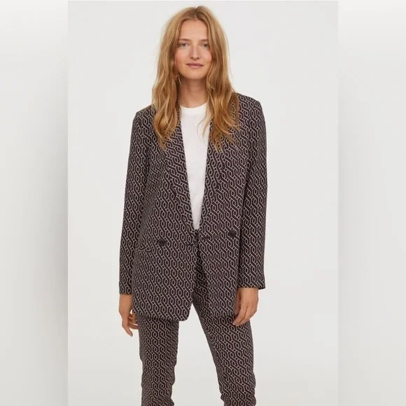 GP & J Baker H&M Collection Red Patterned Blazer - Picture 2 of 16